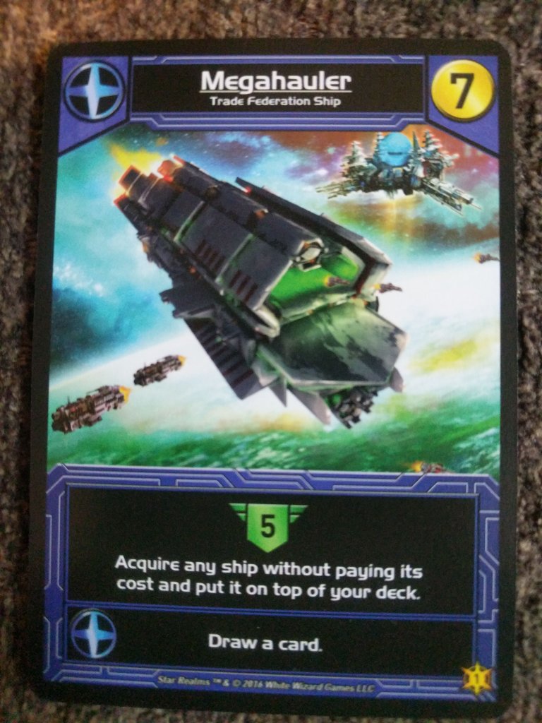 Star Realms: Megahauler Promo Card board game cover