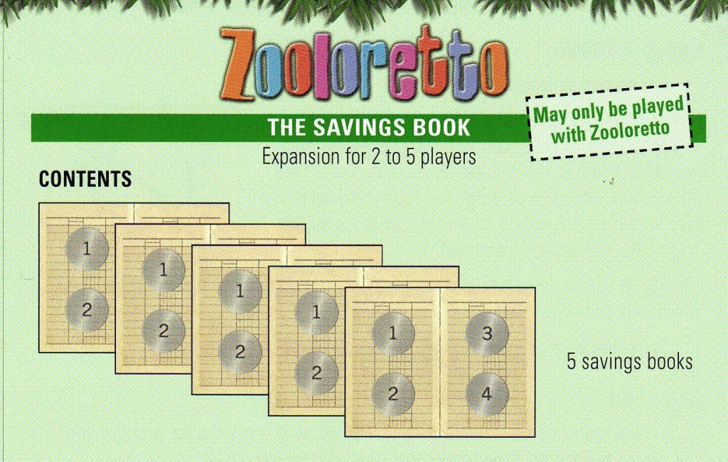 Zooloretto: The Savings Book board game cover