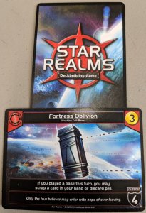 Star Realms: Fortress Oblivion Promo Card board game cover