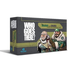 Who Goes There: Blair and Clark Character Expansion Pack board game cover