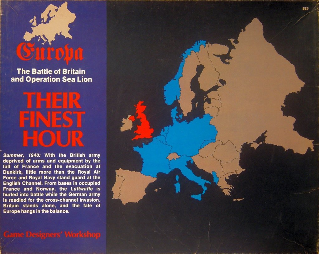 Their Finest Hour board game cover
