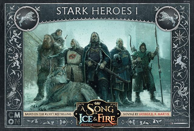A Song of Ice & Fire: Tabletop Miniatures Game – Stark Heroes I board game cover