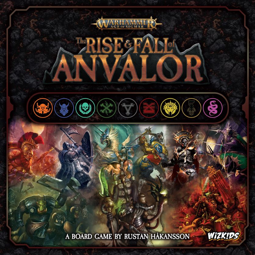Warhammer Age of Sigmar: The Rise & Fall of Anvalor board game cover