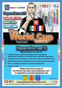 The World Cup Game:  Expansion Set 5 board game cover