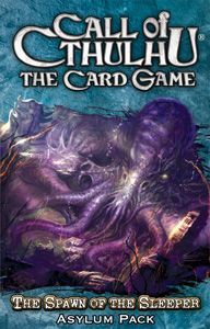 Call of Cthulhu: The Card Game – The Spawn of the Sleeper Asylum pack board game cover