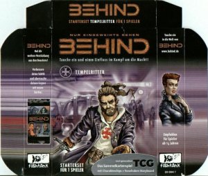 Behind board game cover