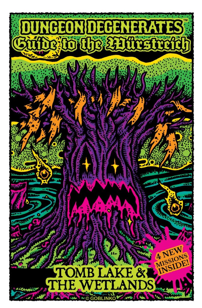 Dungeon Degenerates: Guide To The Würstreich – Tomb Lake & The Wetlands board game cover