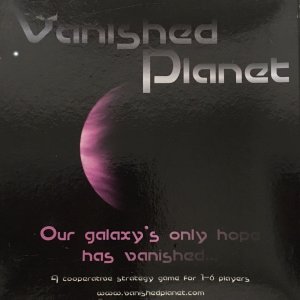 Vanished Planet board game cover
