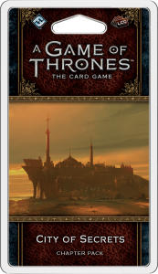 A Game of Thrones: The Card Game (Second Edition) – City of Secrets board game cover
