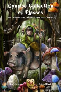 Concise Collection of Classes: New Classes and Character Options for Four Against Darkness board game cover