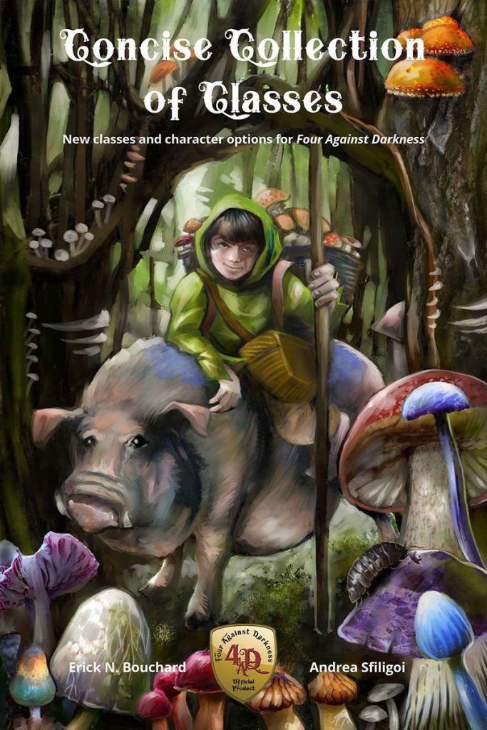 Concise Collection of Classes: New Classes and Character Options for Four Against Darkness board game cover