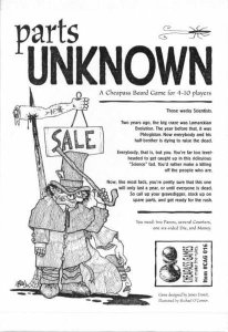 Parts Unknown board game cover