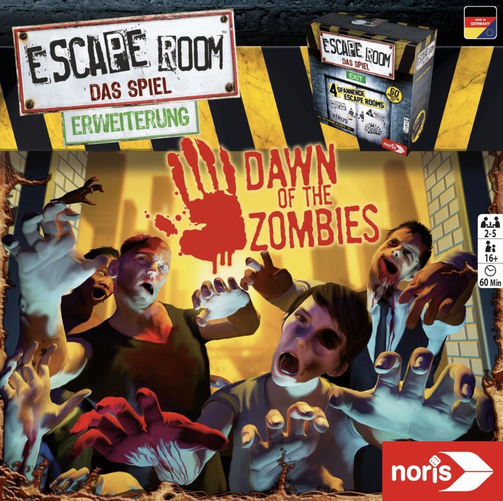 Escape Room: The Game – Dawn of the Zombies board game cover