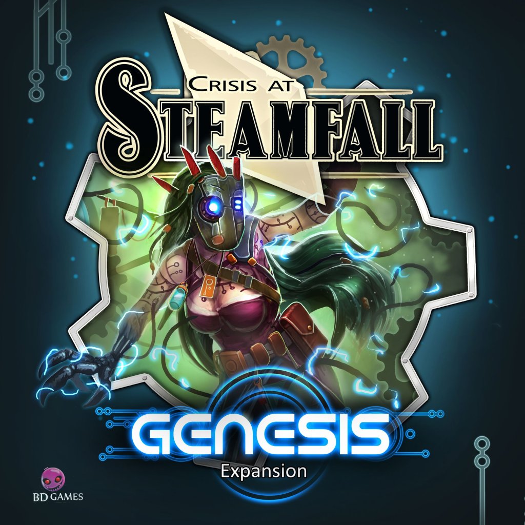 Crisis at Steamfall: Genesis board game cover