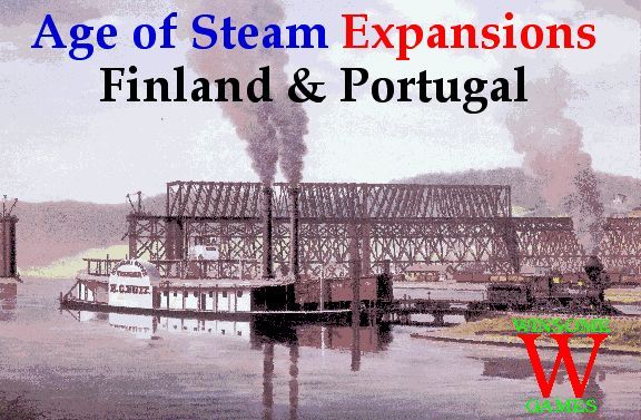 Age of Steam Expansion: Finland & Portugal board game cover