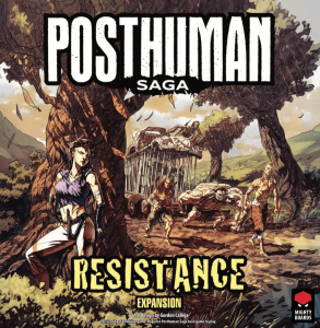 Posthuman Saga: Resistance Expansion board game cover
