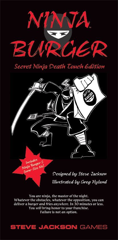 Ninja Burger: Secret Ninja Death Touch Edition board game cover