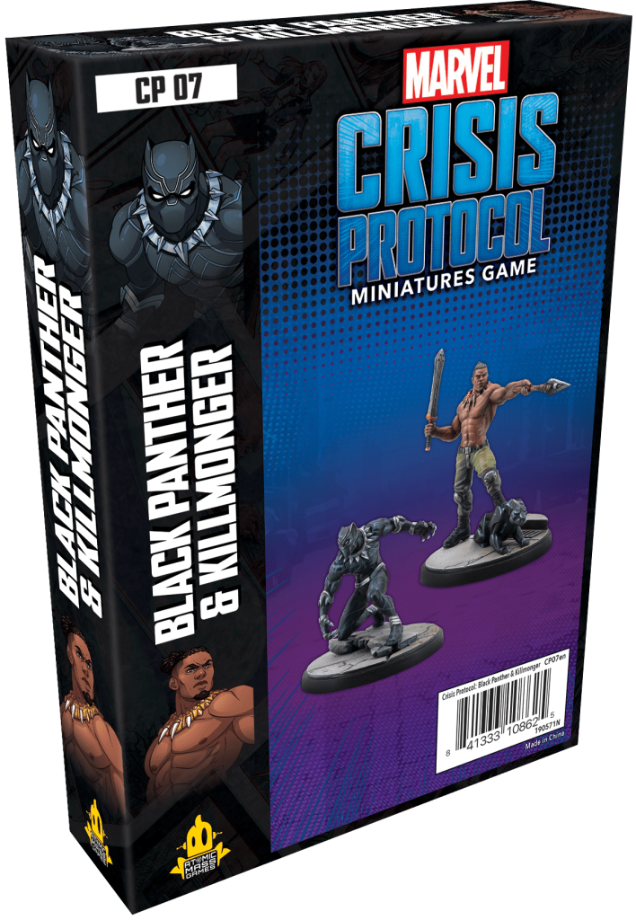 Marvel: Crisis Protocol – Black Panther and Kilmonger board game cover