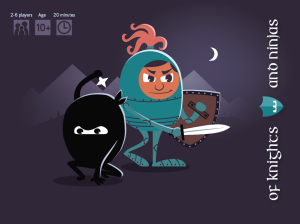Of Knights and Ninjas board game cover