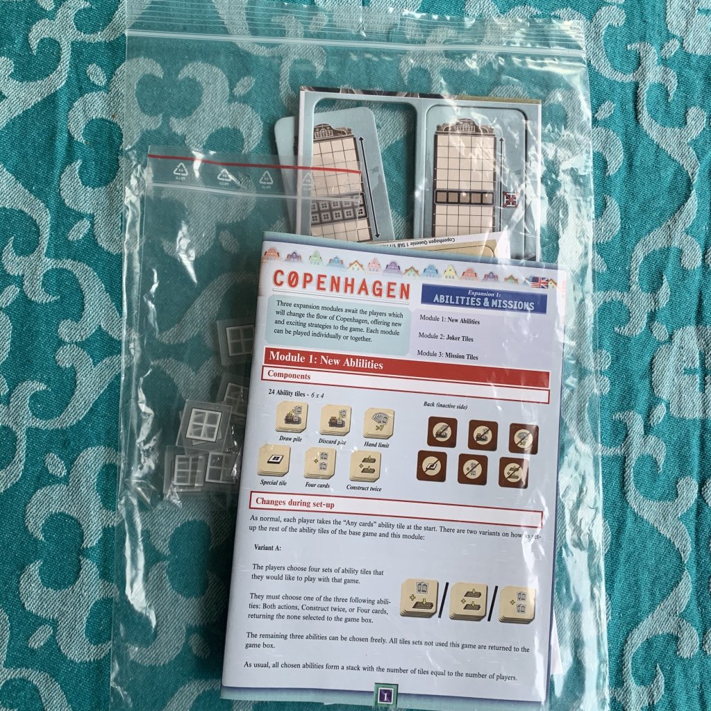 Copenhagen: Expansion 1 – Abilities & Missions board game cover