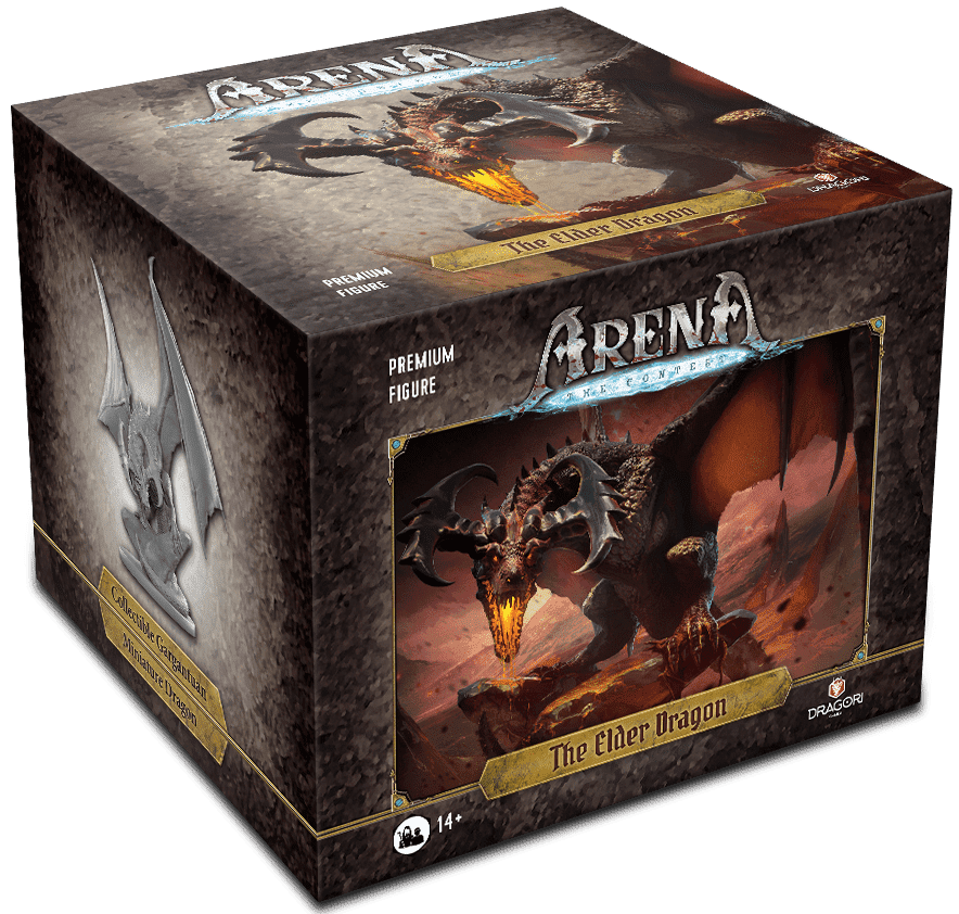 Arena: The Contest – The Elder Dragon board game cover