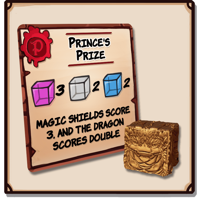 Dungeon Drop: Prince’s Prize board game cover