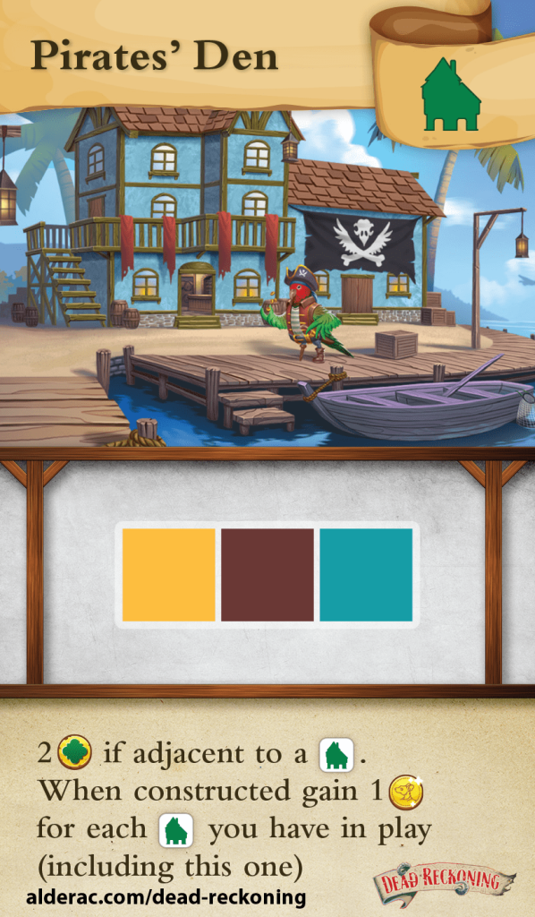 Tiny Towns: Fortune – Pirate’s Den board game cover