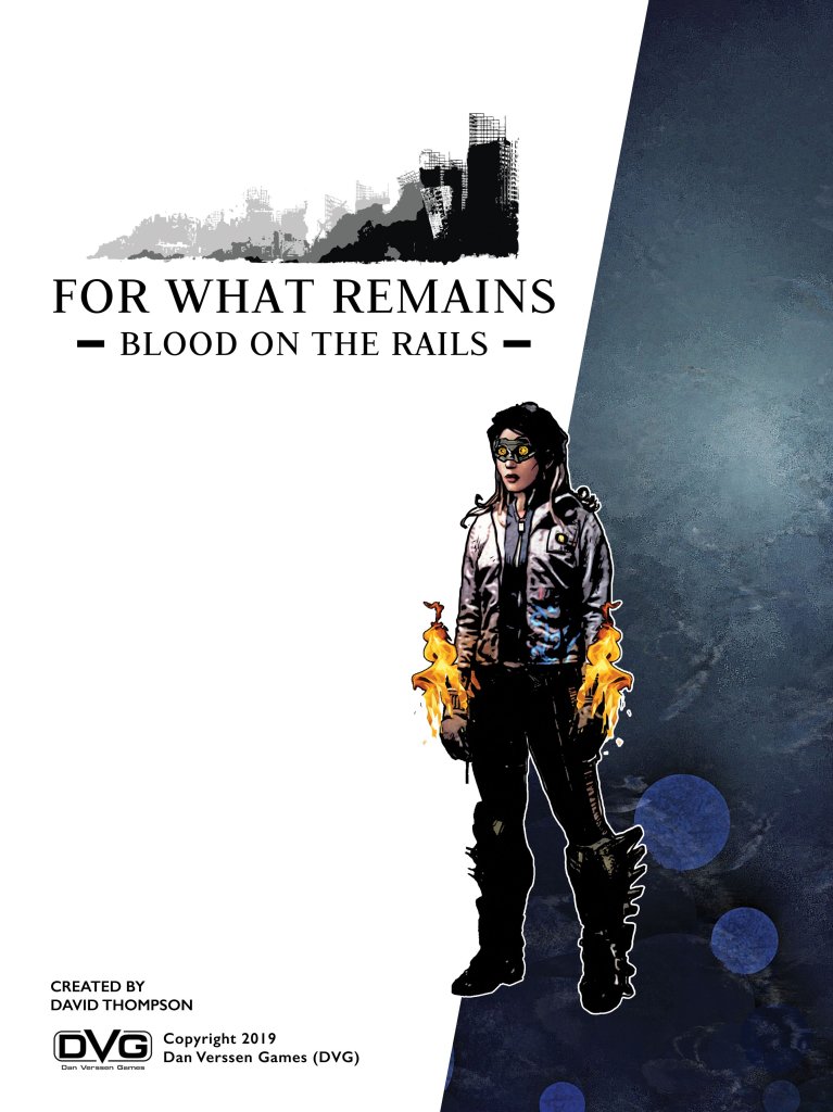 For What Remains: Blood on the Rails board game cover
