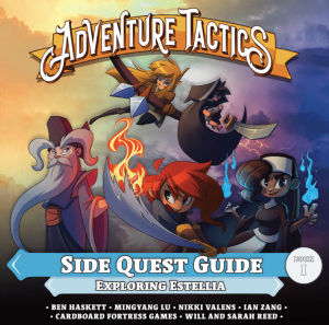 Adventure Tactics: Side Quest Guide Book 1 – Exploring Estellia board game cover