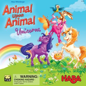 Animal Upon Animal: Unicorns board game cover