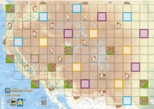 Carcassonne Maps: USA West board game cover