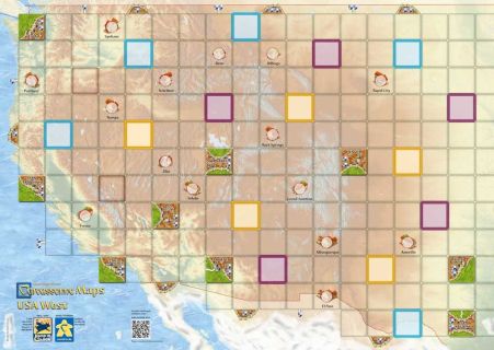 Carcassonne Maps: USA West board game cover
