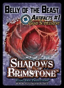 Shadows of Brimstone: Belly of the Beast Artifacts #1 Game Supplement board game cover
