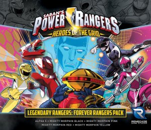 Power Rangers: Heroes of the Grid – Legendary Rangers: Forever Rangers Pack board game cover