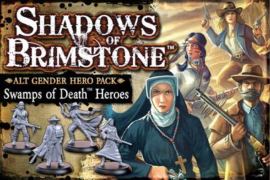 Shadows of Brimstone: Swamps of Death – Alt Gender Hero Pack board game cover