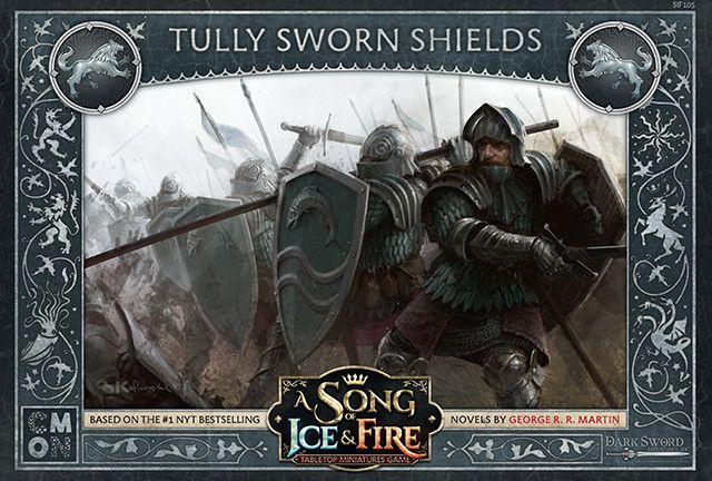 A Song of Ice & Fire: Tabletop Miniatures Game – Tully Sworn Shields board game cover