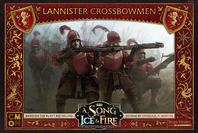 A Song of Ice & Fire: Tabletop Miniatures Game – Lannister Crossbowmen board game cover