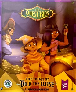 The Quest Kids: The Trials of Tolk the Wise board game cover