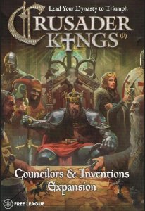 Crusader Kings: Councilors & Inventions Expansion board game cover