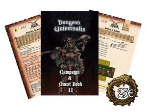 Dungeon Universalis: Campaign & Quest Book II board game cover
