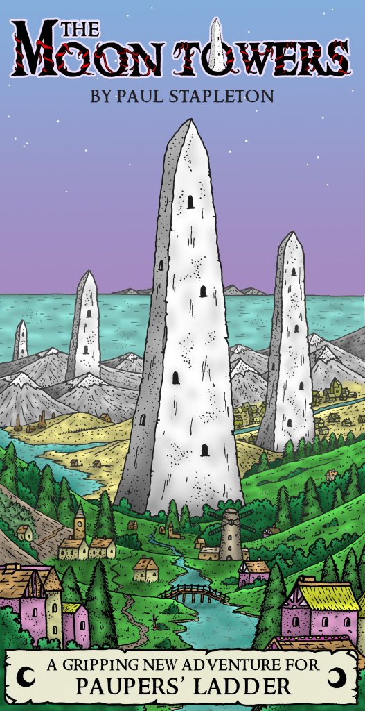 Paupers’ Ladder: The Moon Towers board game cover