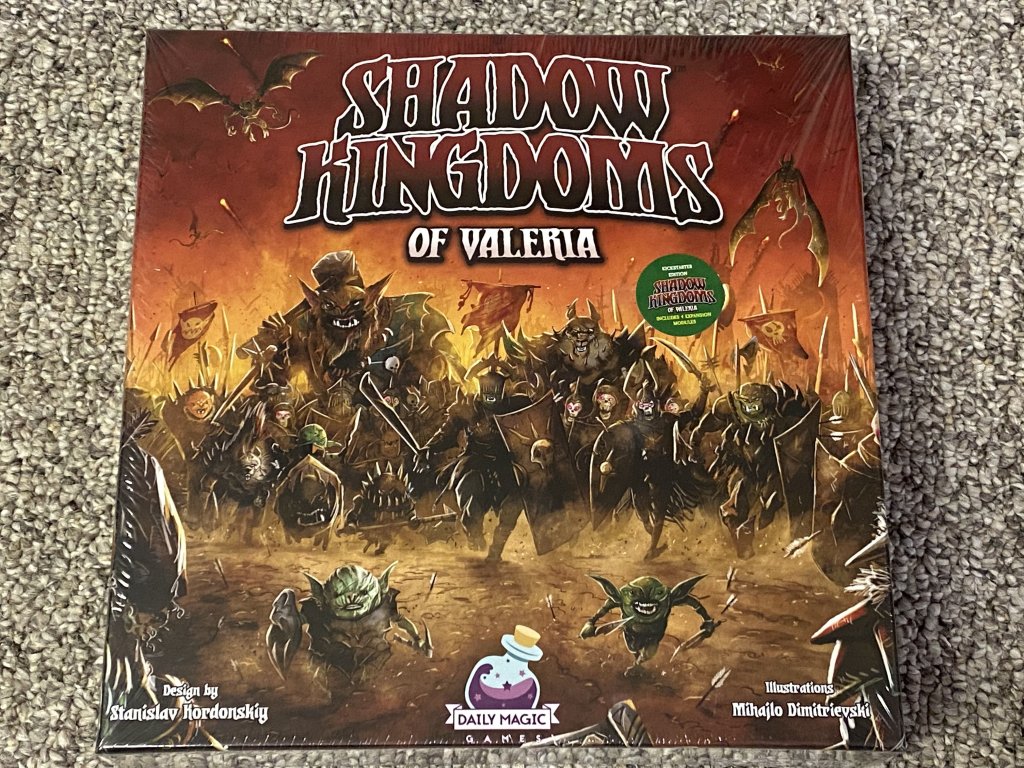Shadow Kingdoms of Valeria: Kickstarter Edition board game cover