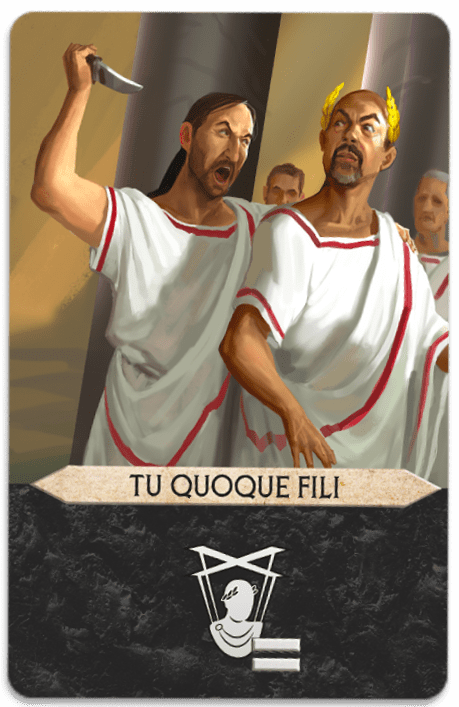 7 Wonders Duel: Agora – Tu Quoque Fili Promo Card board game cover