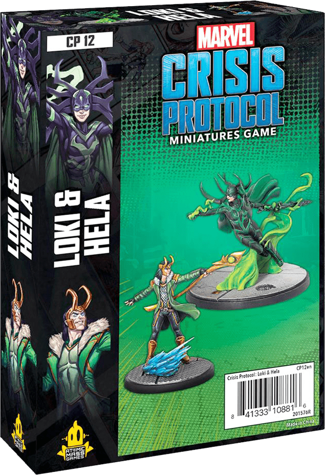 Marvel: Crisis Protocol – Loki and Hela board game cover
