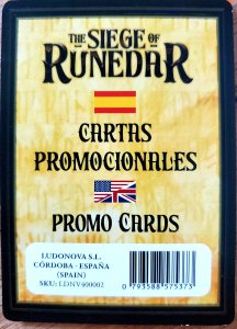 The Siege of Runedar: Mercenaries Promo Cards board game cover