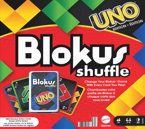 Blokus Shuffle: UNO Edition board game cover
