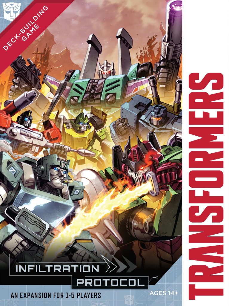 Transformers Deck-Building Game: Infiltration Protocol board game cover
