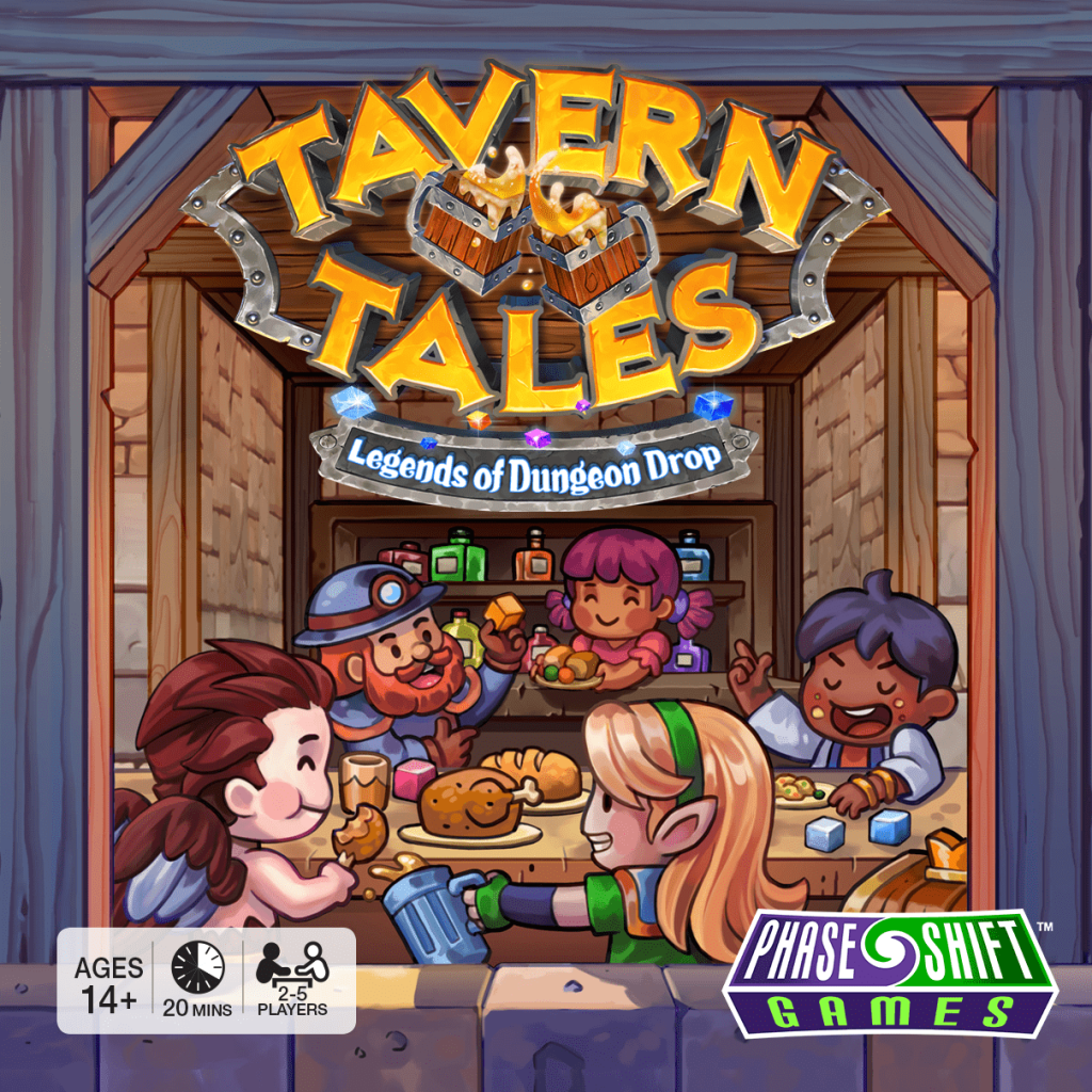 Tavern Tales: Legends of Dungeon Drop board game cover
