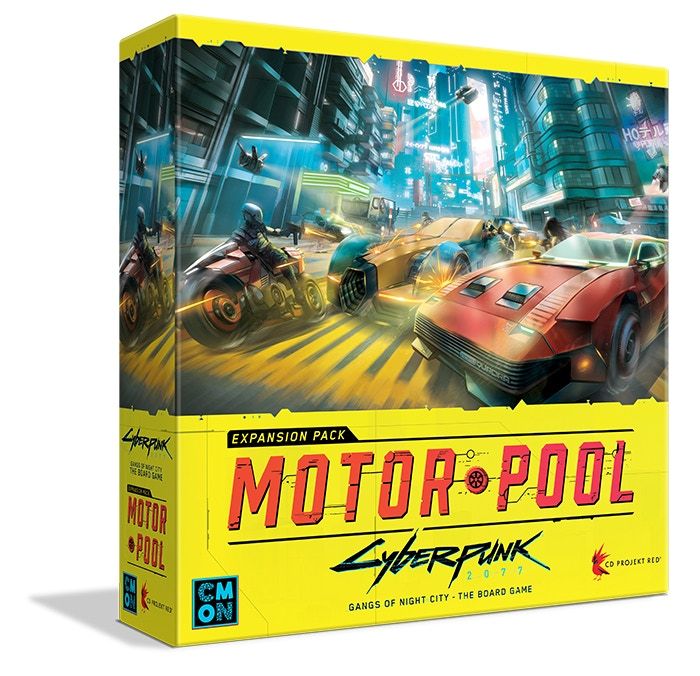 Cyberpunk 2077: Gangs of Night City – Motor Pool board game cover