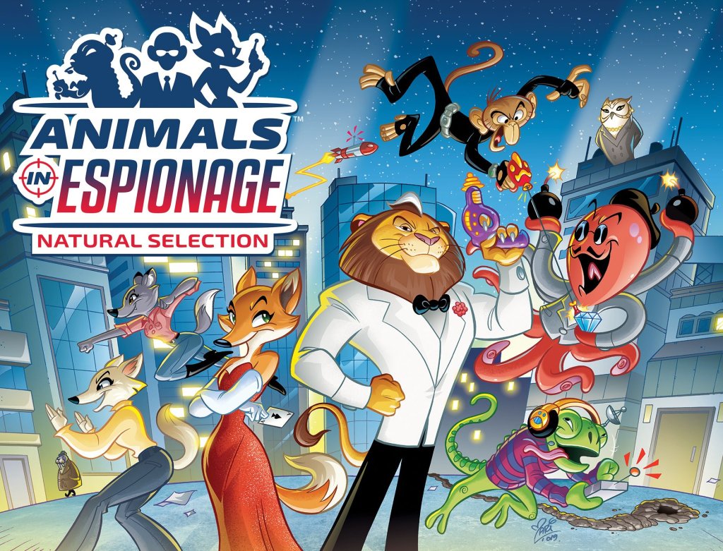 Animals in Espionage board game cover